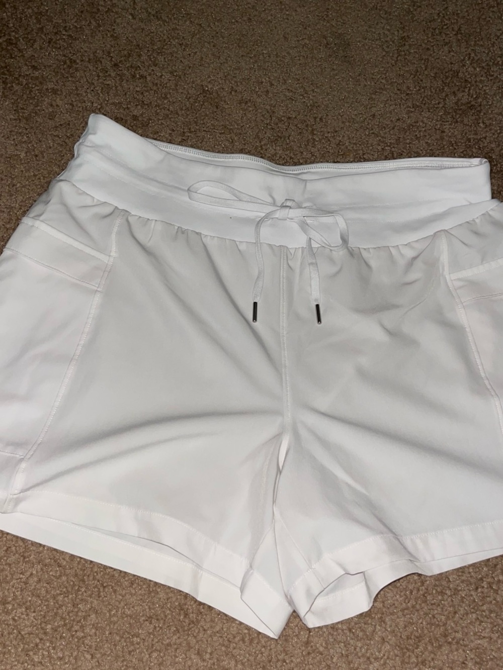 CALIA by Carrie Underwood White Drawstring Athletic Shorts